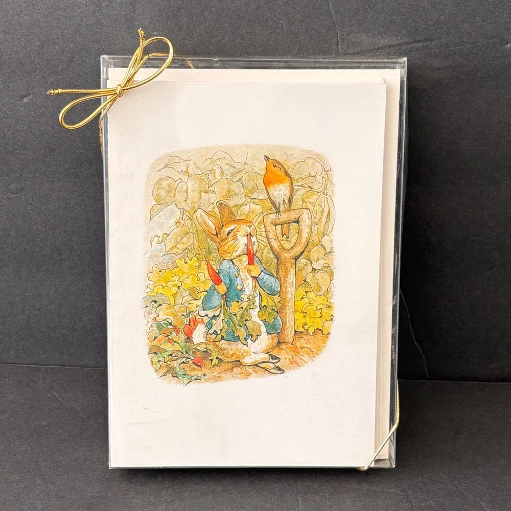 Vintage 1994 Peter Rabbit Beatrix Potter 10 Note Cards &‎ Envelopes Michel & Co